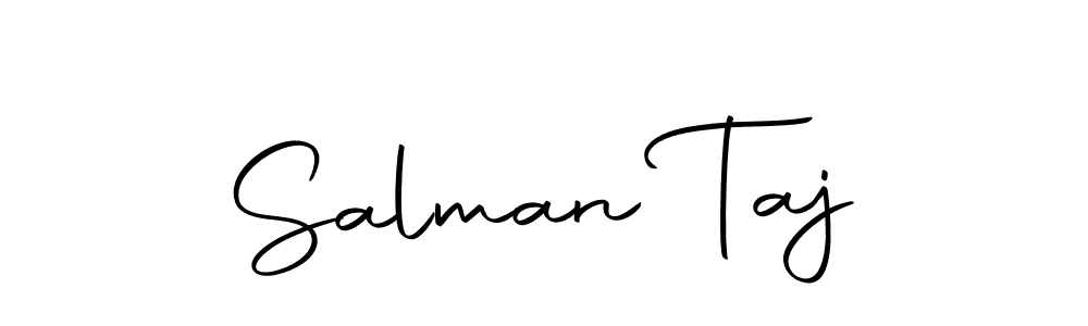 How to make Salman Taj name signature. Use Autography-DOLnW style for creating short signs online. This is the latest handwritten sign. Salman Taj signature style 10 images and pictures png