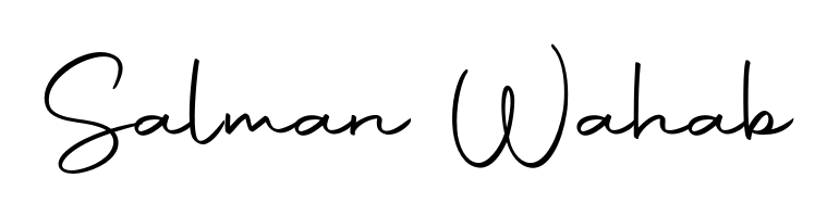 Generate high-definition signature styles for Salman Wahab. The Autography-DOLnW typeface ensures crisp legibility and sophisticated design. Salman Wahab signature style 10 images and pictures png
