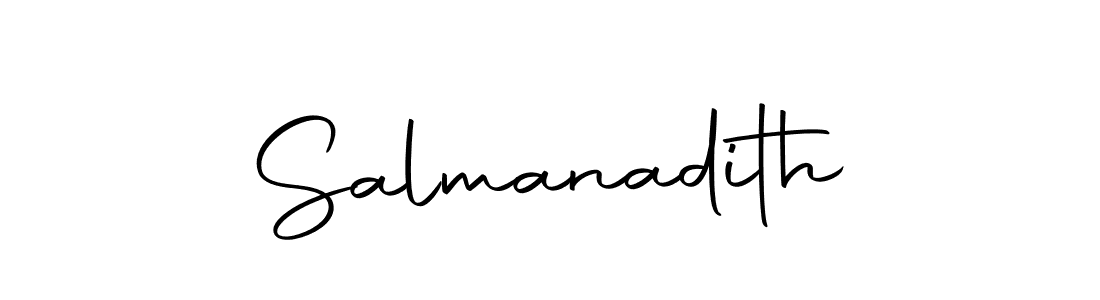 Use a signature maker to create a handwritten signature online. With this signature software, you can design (Autography-DOLnW) your own signature for name Salmanadith. Salmanadith signature style 10 images and pictures png