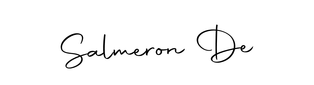How to make Salmeron De signature? Autography-DOLnW is a professional autograph style. Create handwritten signature for Salmeron De name. Salmeron De signature style 10 images and pictures png