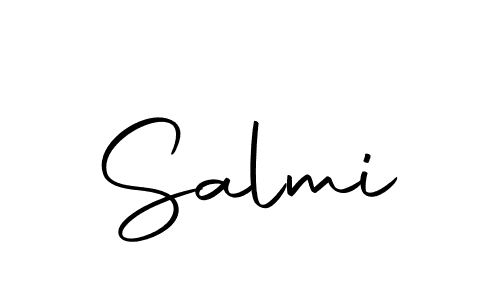 Use a signature maker to create a handwritten signature online. With this signature software, you can design (Autography-DOLnW) your own signature for name Salmi. Salmi signature style 10 images and pictures png