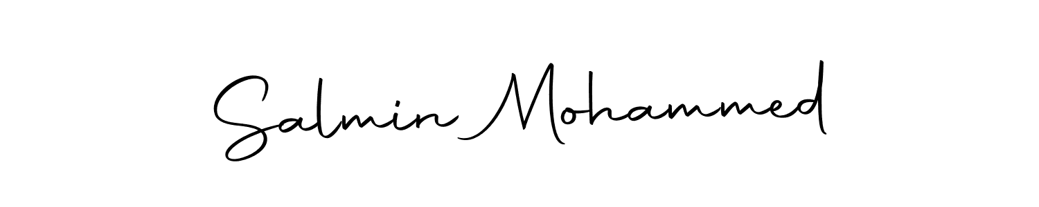 Make a beautiful signature design for name Salmin Mohammed. Use this online signature maker to create a handwritten signature for free. Salmin Mohammed signature style 10 images and pictures png