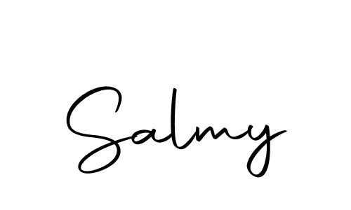 Design your own signature with our free online signature maker. With this signature software, you can create a handwritten (Autography-DOLnW) signature for name Salmy. Salmy signature style 10 images and pictures png
