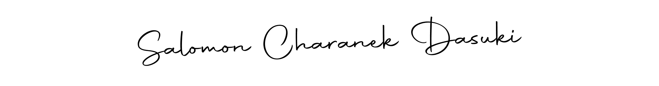 Once you've used our free online signature maker to create your best signature Autography-DOLnW style, it's time to enjoy all of the benefits that Salomon Charanek Dasuki name signing documents. Salomon Charanek Dasuki signature style 10 images and pictures png