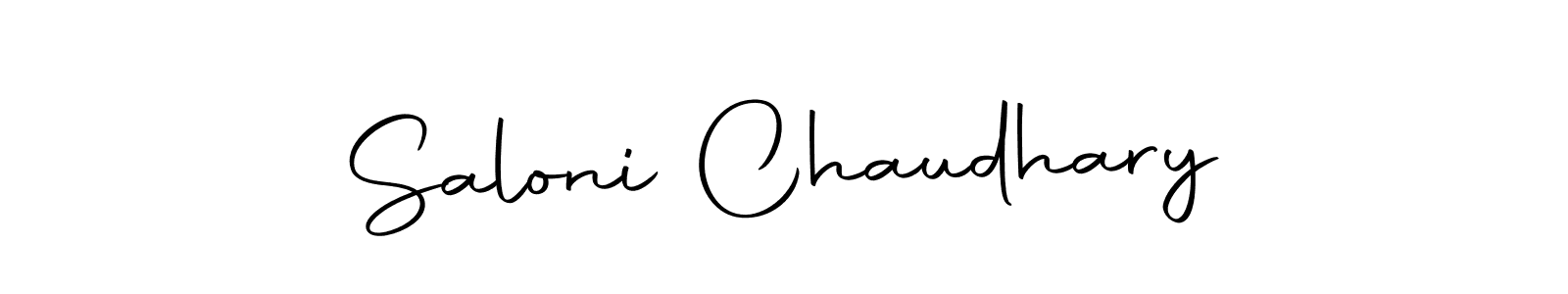 Create a beautiful signature design for name Saloni Chaudhary. With this signature (Autography-DOLnW) fonts, you can make a handwritten signature for free. Saloni Chaudhary signature style 10 images and pictures png