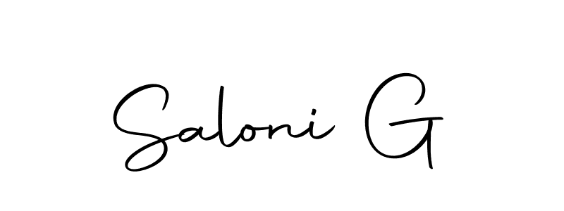 Also we have Saloni G name is the best signature style. Create professional handwritten signature collection using Autography-DOLnW autograph style. Saloni G signature style 10 images and pictures png
