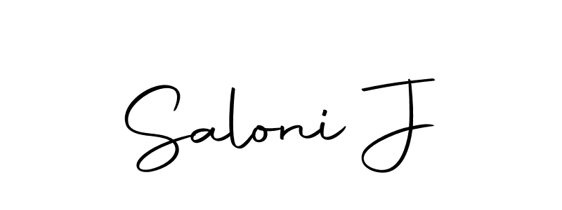 Saloni J stylish signature style. Best Handwritten Sign (Autography-DOLnW) for my name. Handwritten Signature Collection Ideas for my name Saloni J. Saloni J signature style 10 images and pictures png