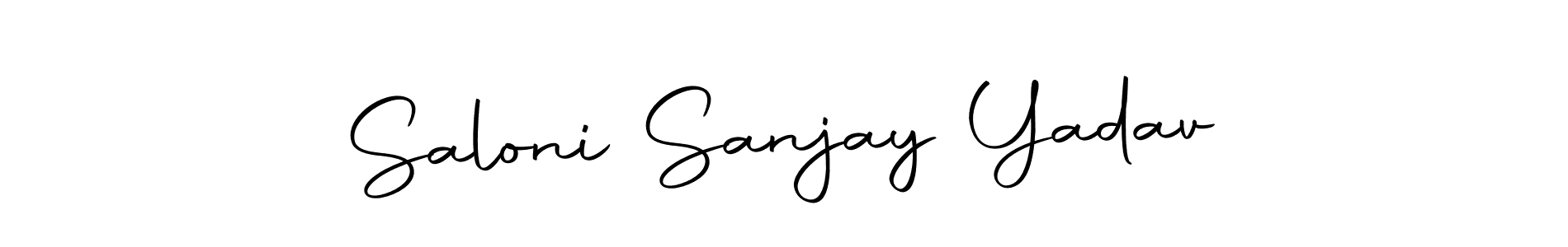 if you are searching for the best signature style for your name Saloni Sanjay Yadav. so please give up your signature search. here we have designed multiple signature styles  using Autography-DOLnW. Saloni Sanjay Yadav signature style 10 images and pictures png