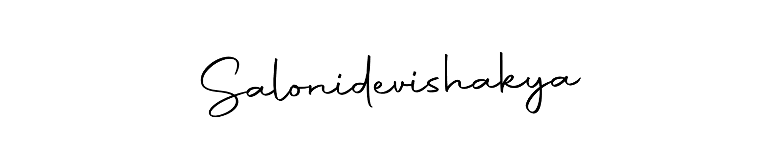 The best way (Autography-DOLnW) to make a short signature is to pick only two or three words in your name. The name Salonidevishakya include a total of six letters. For converting this name. Salonidevishakya signature style 10 images and pictures png