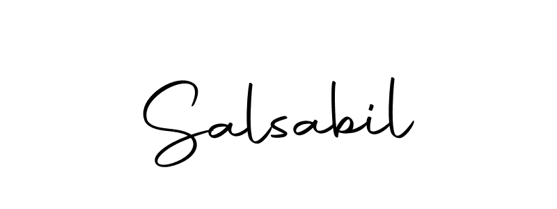 Here are the top 10 professional signature styles for the name Salsabil. These are the best autograph styles you can use for your name. Salsabil signature style 10 images and pictures png