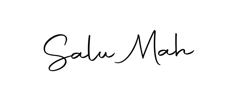 Make a beautiful signature design for name Salu Mah. Use this online signature maker to create a handwritten signature for free. Salu Mah signature style 10 images and pictures png