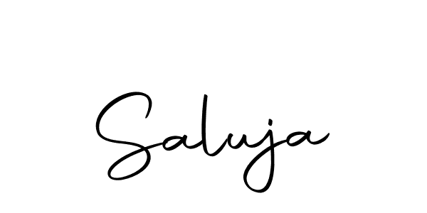 Best and Professional Signature Style for Saluja. Autography-DOLnW Best Signature Style Collection. Saluja signature style 10 images and pictures png