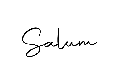 You should practise on your own different ways (Autography-DOLnW) to write your name (Salum) in signature. don't let someone else do it for you. Salum signature style 10 images and pictures png