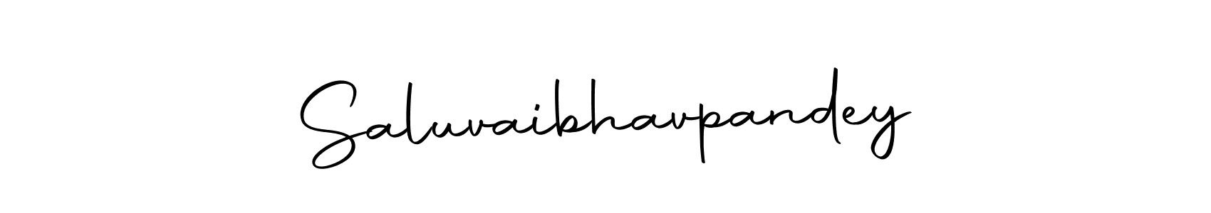 How to make Saluvaibhavpandey name signature. Use Autography-DOLnW style for creating short signs online. This is the latest handwritten sign. Saluvaibhavpandey signature style 10 images and pictures png