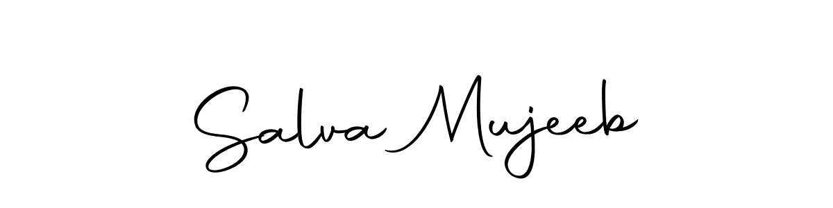 You can use this online signature creator to create a handwritten signature for the name Salva Mujeeb. This is the best online autograph maker. Salva Mujeeb signature style 10 images and pictures png
