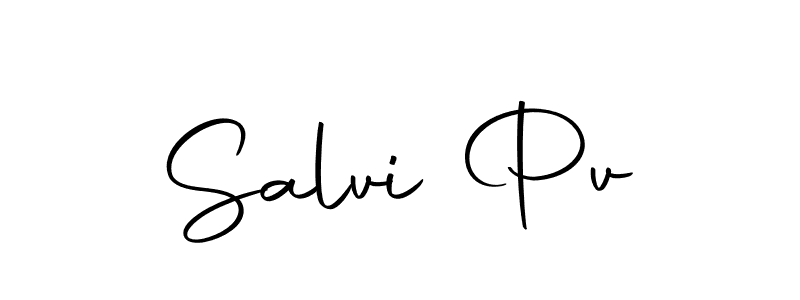 You should practise on your own different ways (Autography-DOLnW) to write your name (Salvi Pv) in signature. don't let someone else do it for you. Salvi Pv signature style 10 images and pictures png