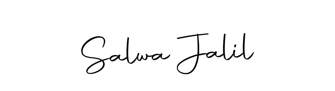 Design your own signature with our free online signature maker. With this signature software, you can create a handwritten (Autography-DOLnW) signature for name Salwa Jalil. Salwa Jalil signature style 10 images and pictures png