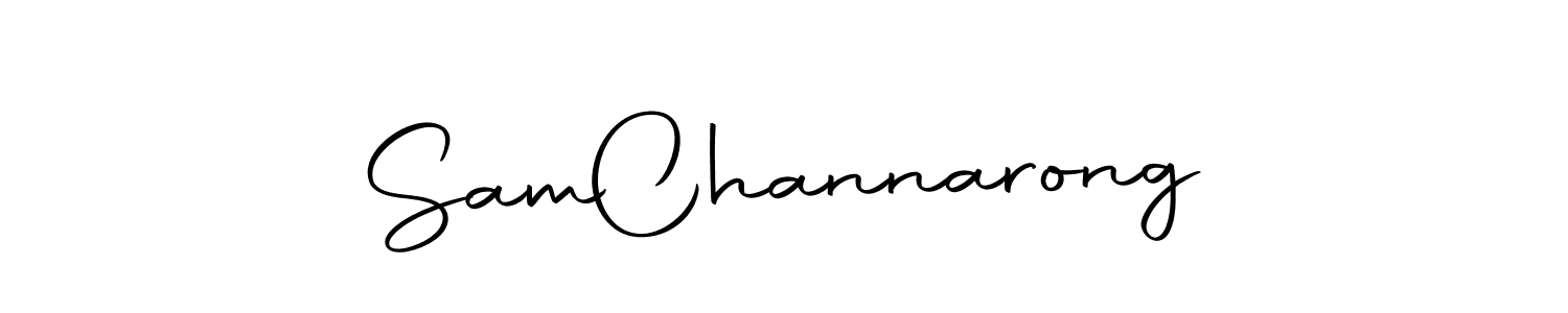 The best way (Autography-DOLnW) to make a short signature is to pick only two or three words in your name. The name Sam  Channarong include a total of six letters. For converting this name. Sam  Channarong signature style 10 images and pictures png