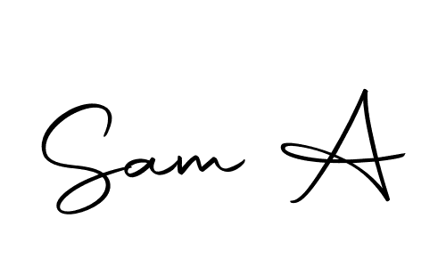 How to make Sam A signature? Autography-DOLnW is a professional autograph style. Create handwritten signature for Sam A name. Sam A signature style 10 images and pictures png