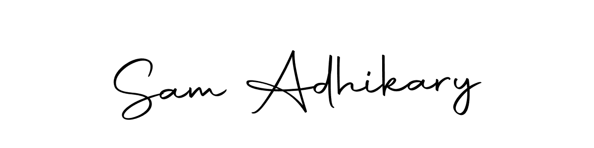if you are searching for the best signature style for your name Sam Adhikary. so please give up your signature search. here we have designed multiple signature styles  using Autography-DOLnW. Sam Adhikary signature style 10 images and pictures png