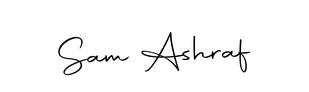 Sam Ashraf stylish signature style. Best Handwritten Sign (Autography-DOLnW) for my name. Handwritten Signature Collection Ideas for my name Sam Ashraf. Sam Ashraf signature style 10 images and pictures png