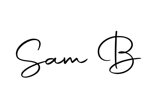 The best way (Autography-DOLnW) to make a short signature is to pick only two or three words in your name. The name Sam B include a total of six letters. For converting this name. Sam B signature style 10 images and pictures png