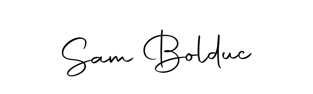 Create a beautiful signature design for name Sam Bolduc. With this signature (Autography-DOLnW) fonts, you can make a handwritten signature for free. Sam Bolduc signature style 10 images and pictures png
