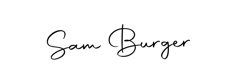 You should practise on your own different ways (Autography-DOLnW) to write your name (Sam Burger) in signature. don't let someone else do it for you. Sam Burger signature style 10 images and pictures png