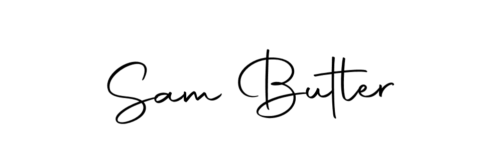 Create a beautiful signature design for name Sam Butler. With this signature (Autography-DOLnW) fonts, you can make a handwritten signature for free. Sam Butler signature style 10 images and pictures png