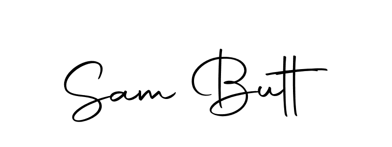 Create a beautiful signature design for name Sam Butt. With this signature (Autography-DOLnW) fonts, you can make a handwritten signature for free. Sam Butt signature style 10 images and pictures png