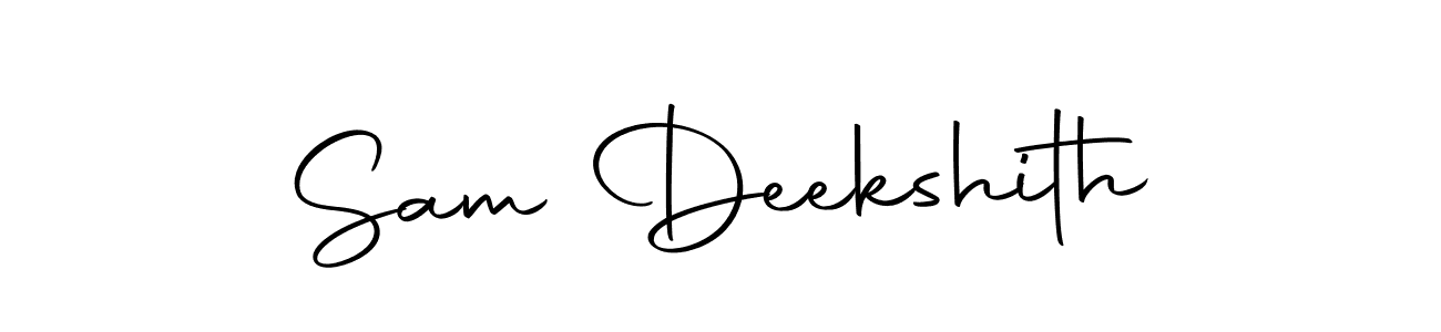 Design your own signature with our free online signature maker. With this signature software, you can create a handwritten (Autography-DOLnW) signature for name Sam Deekshith. Sam Deekshith signature style 10 images and pictures png