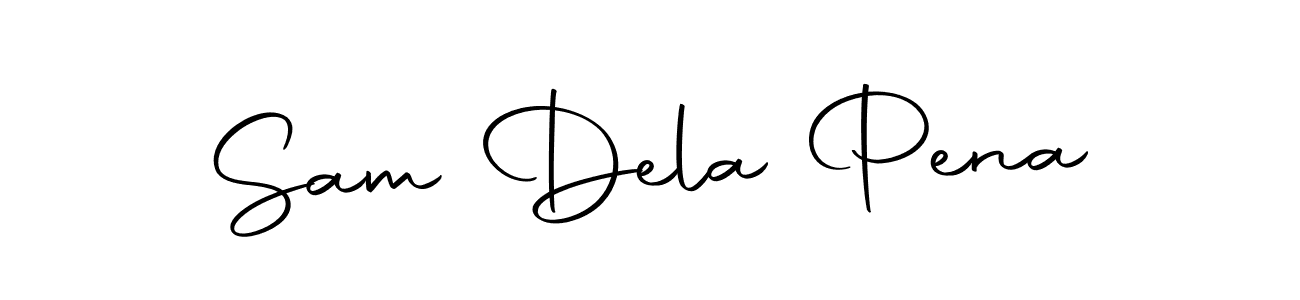 You should practise on your own different ways (Autography-DOLnW) to write your name (Sam Dela Pena) in signature. don't let someone else do it for you. Sam Dela Pena signature style 10 images and pictures png