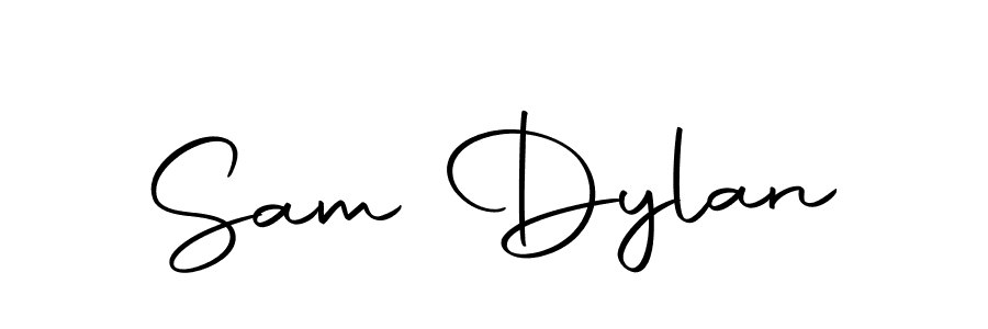 Create a beautiful signature design for name Sam Dylan. With this signature (Autography-DOLnW) fonts, you can make a handwritten signature for free. Sam Dylan signature style 10 images and pictures png