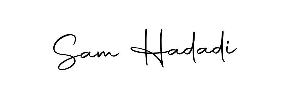 You should practise on your own different ways (Autography-DOLnW) to write your name (Sam Hadadi) in signature. don't let someone else do it for you. Sam Hadadi signature style 10 images and pictures png