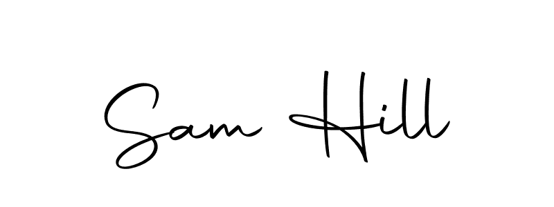 Create a beautiful signature design for name Sam Hill. With this signature (Autography-DOLnW) fonts, you can make a handwritten signature for free. Sam Hill signature style 10 images and pictures png