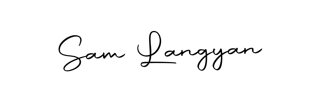 Design your own signature with our free online signature maker. With this signature software, you can create a handwritten (Autography-DOLnW) signature for name Sam Langyan. Sam Langyan signature style 10 images and pictures png