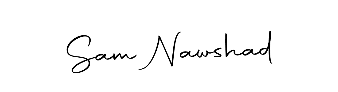 Use a signature maker to create a handwritten signature online. With this signature software, you can design (Autography-DOLnW) your own signature for name Sam Nawshad. Sam Nawshad signature style 10 images and pictures png