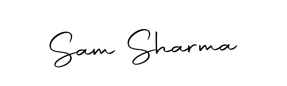 Make a beautiful signature design for name Sam Sharma. With this signature (Autography-DOLnW) style, you can create a handwritten signature for free. Sam Sharma signature style 10 images and pictures png