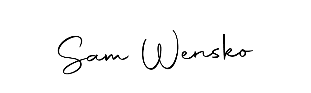 The best way (Autography-DOLnW) to make a short signature is to pick only two or three words in your name. The name Sam Wensko include a total of six letters. For converting this name. Sam Wensko signature style 10 images and pictures png
