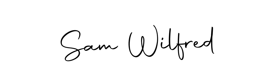 You should practise on your own different ways (Autography-DOLnW) to write your name (Sam Wilfred) in signature. don't let someone else do it for you. Sam Wilfred signature style 10 images and pictures png