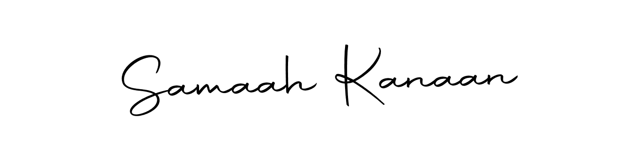 Make a beautiful signature design for name Samaah Kanaan. With this signature (Autography-DOLnW) style, you can create a handwritten signature for free. Samaah Kanaan signature style 10 images and pictures png