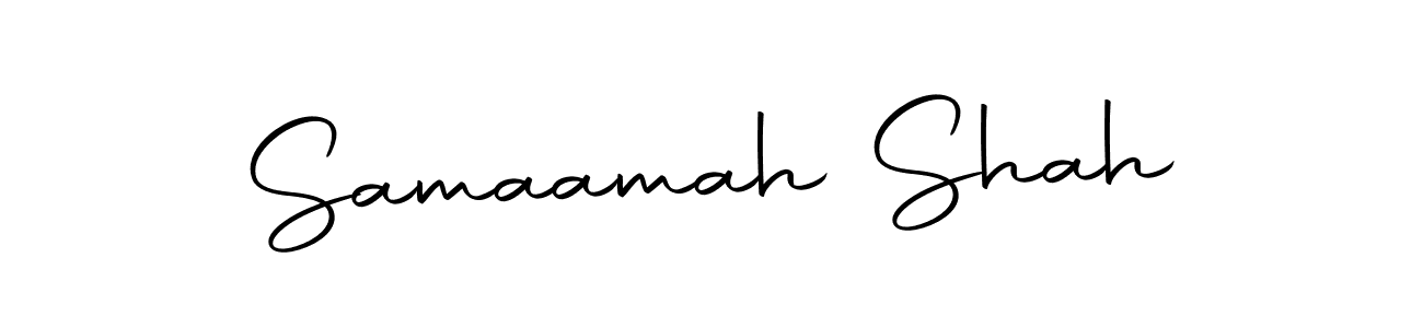 Also we have Samaamah Shah name is the best signature style. Create professional handwritten signature collection using Autography-DOLnW autograph style. Samaamah Shah signature style 10 images and pictures png
