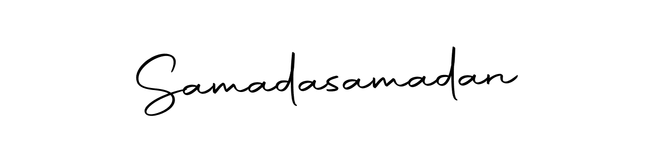 You can use this online signature creator to create a handwritten signature for the name Samadasamadan. This is the best online autograph maker. Samadasamadan signature style 10 images and pictures png