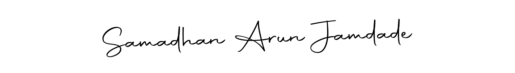 Design your own signature with our free online signature maker. With this signature software, you can create a handwritten (Autography-DOLnW) signature for name Samadhan Arun Jamdade. Samadhan Arun Jamdade signature style 10 images and pictures png