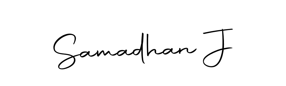 You can use this online signature creator to create a handwritten signature for the name Samadhan J. This is the best online autograph maker. Samadhan J signature style 10 images and pictures png