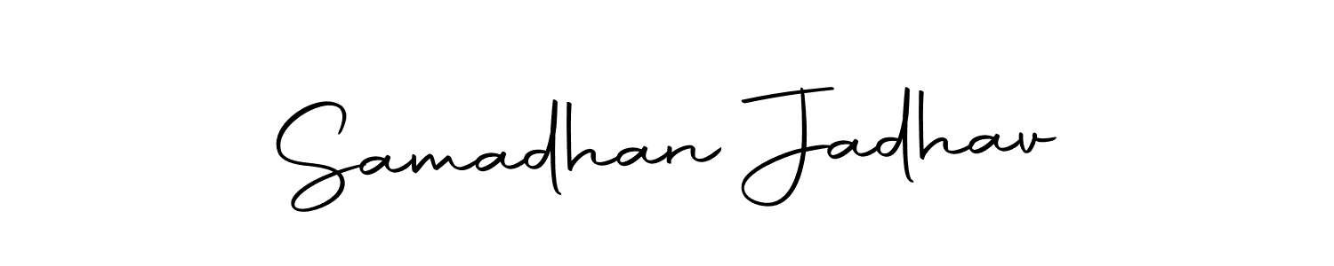 Similarly Autography-DOLnW is the best handwritten signature design. Signature creator online .You can use it as an online autograph creator for name Samadhan Jadhav. Samadhan Jadhav signature style 10 images and pictures png