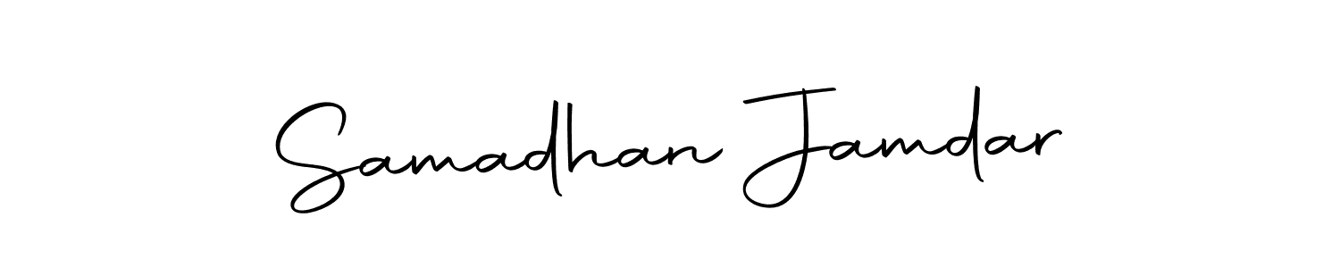 Similarly Autography-DOLnW is the best handwritten signature design. Signature creator online .You can use it as an online autograph creator for name Samadhan Jamdar. Samadhan Jamdar signature style 10 images and pictures png