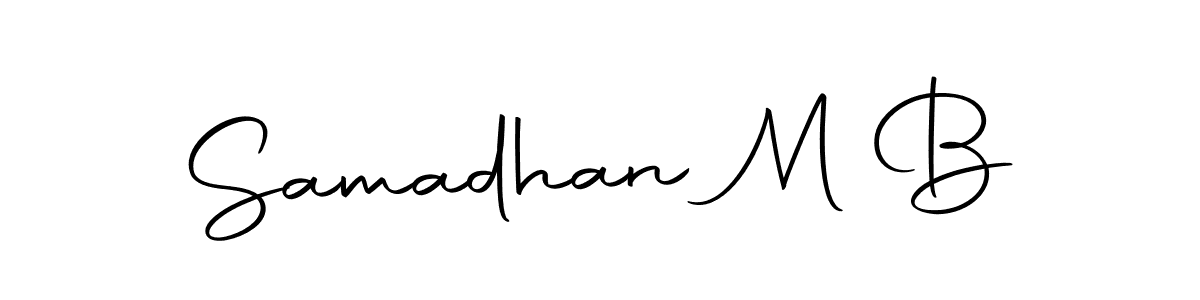 This is the best signature style for the Samadhan M B name. Also you like these signature font (Autography-DOLnW). Mix name signature. Samadhan M B signature style 10 images and pictures png
