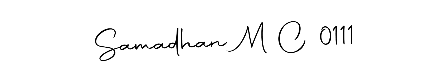 Make a beautiful signature design for name Samadhan M C 0111. Use this online signature maker to create a handwritten signature for free. Samadhan M C 0111 signature style 10 images and pictures png