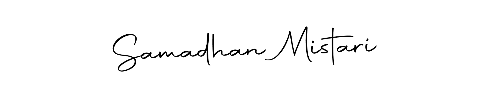 The best way (Autography-DOLnW) to make a short signature is to pick only two or three words in your name. The name Samadhan Mistari include a total of six letters. For converting this name. Samadhan Mistari signature style 10 images and pictures png